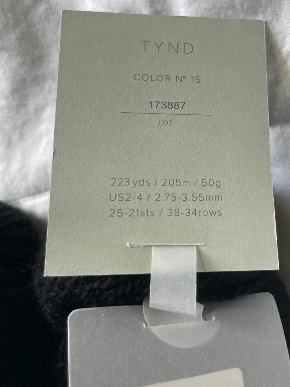 Woolfolk Tynd Merino Wool Fingering Weight Yarn 2 Skeins